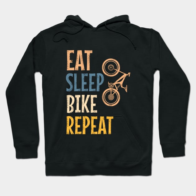 Eat sleep bike repeat Hoodie by cypryanus